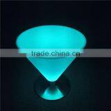 Cheap Wholesale Victorian Furniture Color Changing Glass Bar Table With Inbuilt LEDs for Pub and Strip Club thumbnail-6