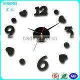 Christmas Unique Custom Made Home Decoration Black Face Acrylic Wall Clock thumbnail-4