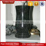 Antique Green Granite Grave Cemetery Vase thumbnail-1