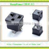 Power Socket Square Panel Socket Two Core Seat Three-pin American Standard WD-601 thumbnail-1