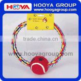 Rope dog ring with ball