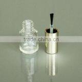 5ml Round Glass Nail Brush Bottle With Gold Plastic Nail Polish Brush Cap thumbnail-2