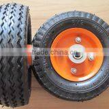 6"x2" Small Pneumatic Rubber Wheel thumbnail-1
