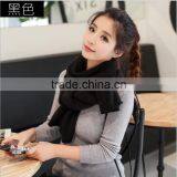 Winter Lady and Women or Men Fashion Pure Color New Warp Knit Scarf Factory thumbnail-4
