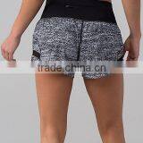 MGOO Popular Latest Design Women Shorts Elastic Waist Running Wear Sport Pants With Streamlined Pocket thumbnail-5