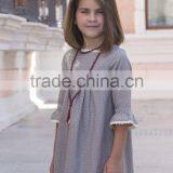 2017 Autumn Leaves Dress Kids Beautiful Wave Point Long Sleeve Dressdesigns For Young Girls thumbnail-2