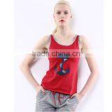 Classic Printing Wholesale Running Singlets for Lady