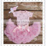 Baby Summer Suit Sets Top Shirts+kids Fluffy Skirts Children Clothing Set thumbnail-6