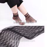 WS-34 Sexy Women Ultrathin Sheer Embroider Rose Flowers Fishnet Socks Mesh Summer Hosiery Sock thumbnail-6