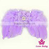 FZSP021 Yiwu Lovababy Wholesale Pink Feather Wings With Headband Adorable Baby Small Feather Angel Wings thumbnail-3