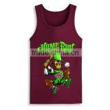 Wholesale Cheap Printed Design Screen Printing Custom Stringer Bodybuilding Tank Top thumbnail-4