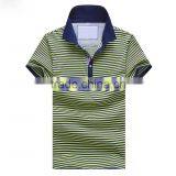 Men Fashion 100% Cotton Golf Custom Striped Polo Shirt thumbnail-6