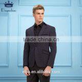 Men Blazer 2016 New Arrival One Button Blazer Men Casual Slim Fit Knitted Jacket Men Black Elbow Patches Suits Blazer thumbnail-3