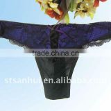 sexy women thong ,lace printing thong OEM service superior quality