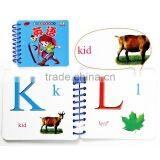 Custom Wire-o Book Printing Cheap Children Alphabet Learning Card Lamination Cover Book thumbnail-5