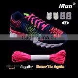Never Need Tie Elastic Laces For Individuals With Special Need - Pink No Tie Convienient Quick Shoelace - 10 Colors thumbnail-2