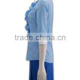 Tailor-made Festival Short Sleeve Low MOQ Brand New Design Ladies Fashions Suits thumbnail-3