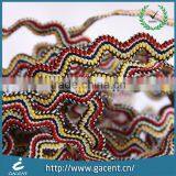 New Pattern Gold and Sliver Line Polyester Bias Piping Tape thumbnail-1