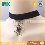 Female Star Style Black Velvet Belt Sun Pattern Simple Antique Lace Choker Necklace thumbnail-2