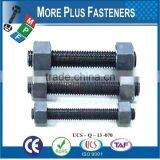 Made In Taiwan Stainless Steel Xylan Coated Colored Stud Bolts With Hexagon Nuts thumbnail-1