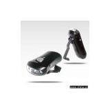 Mini Crank Dynamo LED Flashlight With Mobile Phone Charger