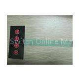 3M Adhesive 4 Keys Rubber Membrane Switch With High Transmittance