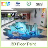 Chemical environmental friendly super adhesion liquid resin epoxy 3d floor paint