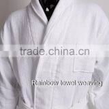 1 Ply Two Sides Waffle Velour Bathrobe thumbnail-1