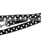 New Arrivel Black Polka Dot Nylon Dog Leash thumbnail-2