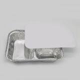 3 compartment silver disposable aluminum foil plates