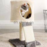 Cheap Price Warm Color Beige Small Size Cat Climbing Jumping Frame With Cat Scratching Board Post thumbnail-6