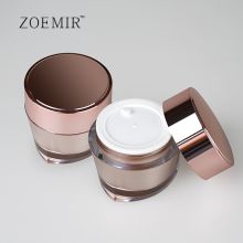 hotsale round rose gold silver empty 15g 30g 50g Luxury Cosmetic Acrylic Cream Jar Bottle Eye Cream Jar