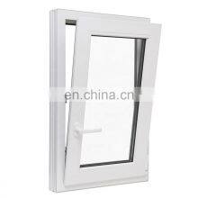 UPVC Plastic Tilt and Turn Window Large Glass Window Double Glass