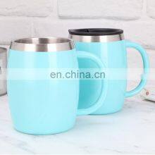 Blue Color Sublimation Stainless Steel Mug Tumbler thumbnail-3