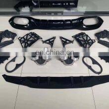 Genuine Diffuser With Exhaust Pipe For Mercedes Benz A Class W177 Modified A45 AMG Style Rear Lip With Tips thumbnail-2