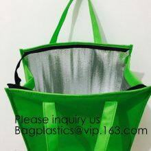 Factory Thermal Bag For Food, Cold Thermal Insulated Lunch Cooler Bag,Grocery Food Delivery Extra Large Insulated Non Woven Bag thumbnail-1