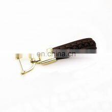 Silver Gold Style Simple Leather Key Chain Key Ring for Women And Man With Detachable Alloy Metal Rings thumbnail-1