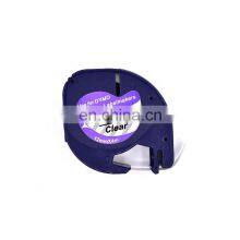 12mm*4m 91201 Black on White Label Tape For Dymo