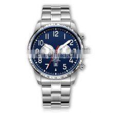 Steel Watch Customized Men's Wrist Watch OEM ODM Factory Price Black Luxury Chronograph Watch thumbnail-4