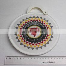 Round Hand Fans Wholesale Mini Nylon Foldable Plastic Hand Fan With White Side thumbnail-4