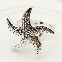Factory Customized Starfish Napkin Rings Wedding Dining Table Decoration thumbnail-3