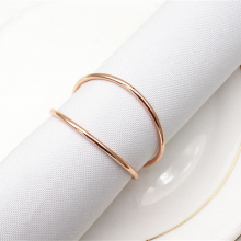 Handmade Round Metal Napkin Rings Holder for Dinning Table Parties thumbnail-2