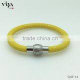 New Design Men Stingray Leather Bracelet High Quality Magnetic Bangle With Wholesale Prices thumbnail-1