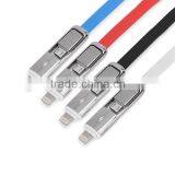 China Accesories Mobile Phone Alumium Flat Usb Cable Multifunctional Micro Usb Data Cable thumbnail-5