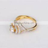 Latest Beauty Design Diamond Ring Flower Shape 925 Silver cz Ring thumbnail-4