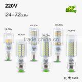 SMD 5730 E27 E14 LED Lamp 5730SMD LED Lights Corn Led Bulb 24 36 48 56 69 72Leds Chandelier Candle Lighting Home Decoration