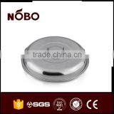 Round Plate ,stainless Steel Serving Tray for Snacks and Desserts thumbnail-3