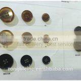 Natural Colorful Round Shape Real Horn Button