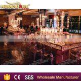 Wholesale Rectangle Hotel Banquet Crystal Chandelier Table thumbnail-1