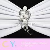 Spande Band With Diamond Buckle-White